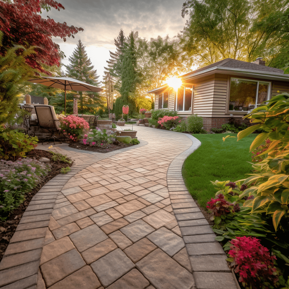 how to lay pavers on grass