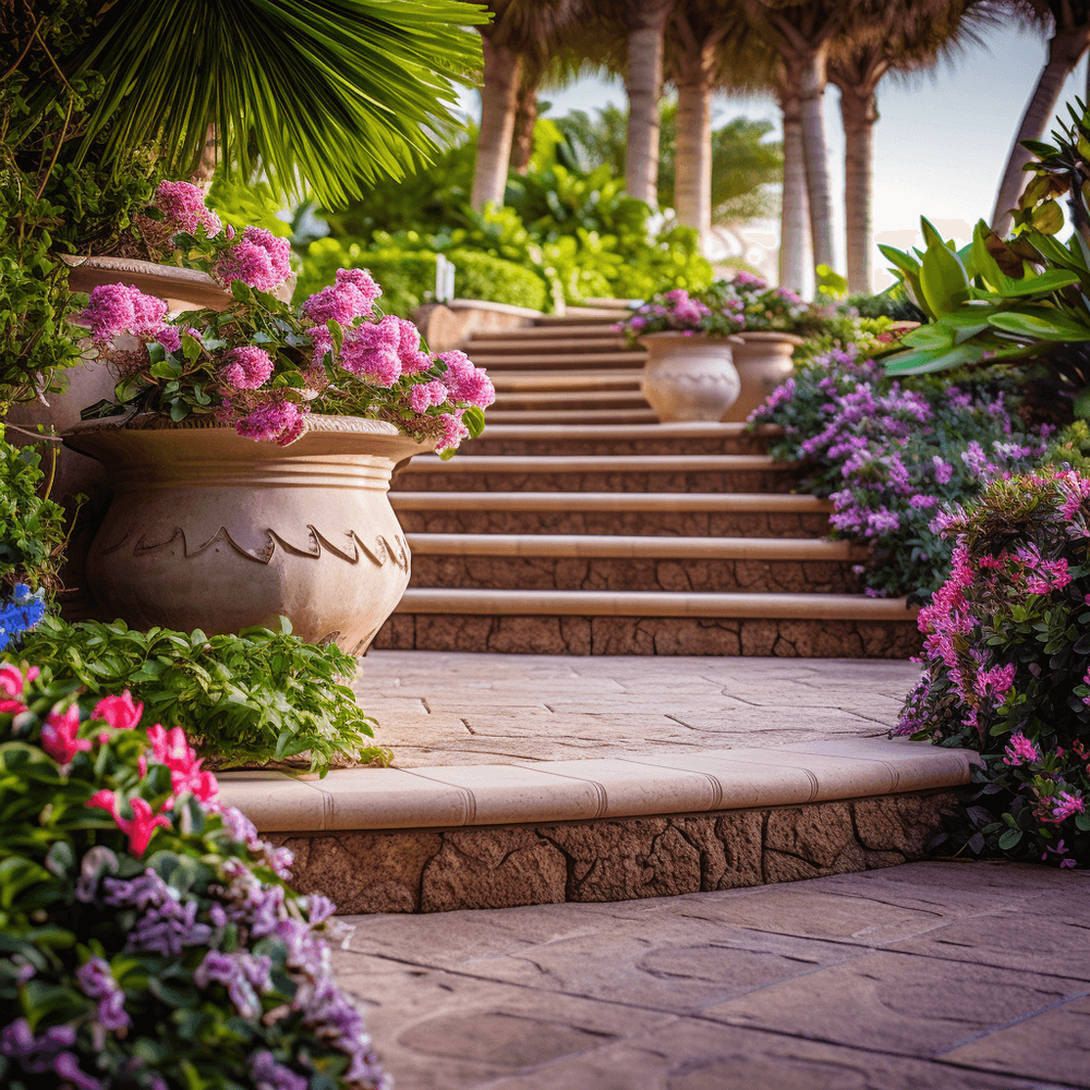 steps with pavers 