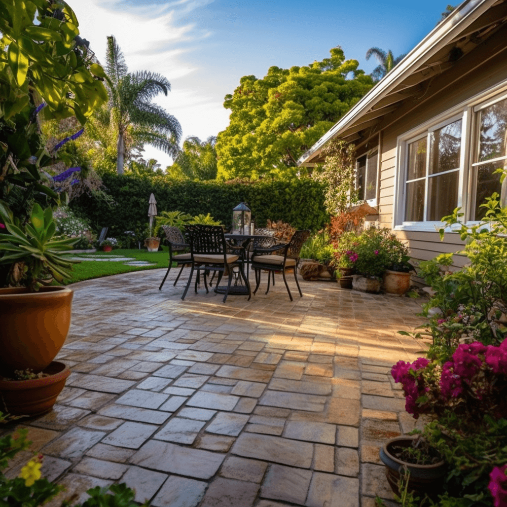 keep patio pavers clean